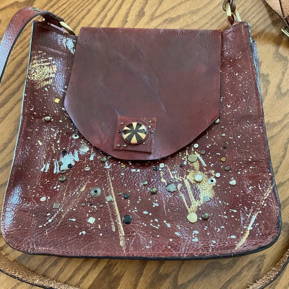 Genuine Leather Unique Crossbody Handbag